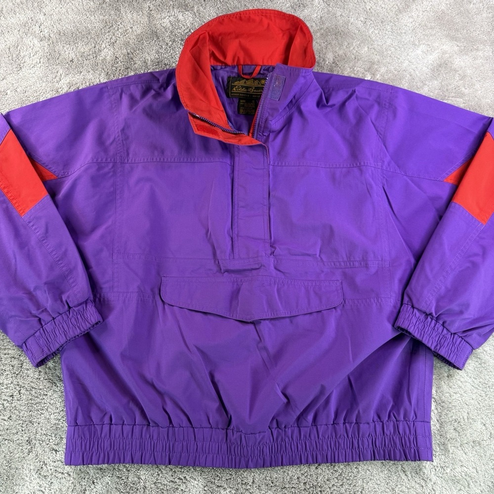 Eddie‎ Bauer Gore-Tex Vintage Anorak Jacket Womens Medium Purple 90s Shell